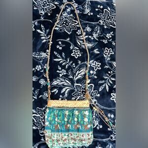 Boho Coastal Earthy Woven Crossbody